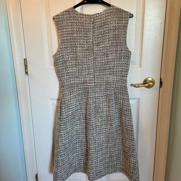 J. Crew A-Line Shimmer, Metallic Tweed Dress, Size 8 - Picture 7 of 7